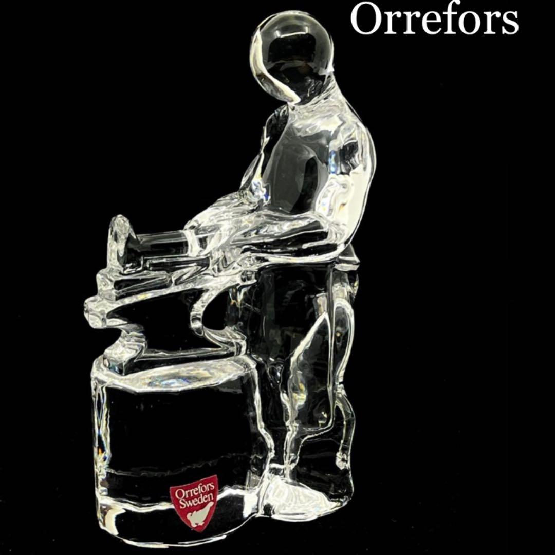 Orreforsオレフォス クリスタルグラスフィギュア