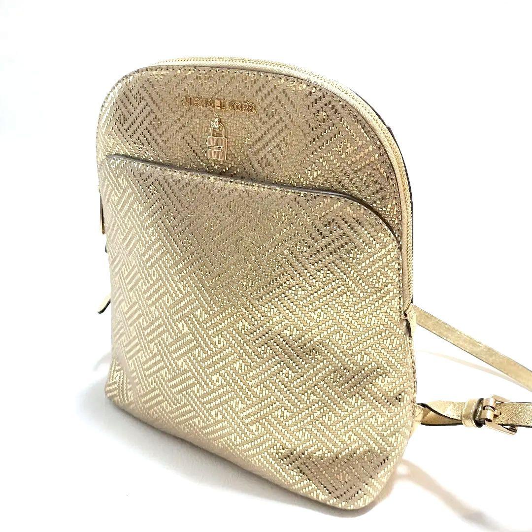 美品 マイケルコース MICHAEL KORS バックパック リュック ゴールド