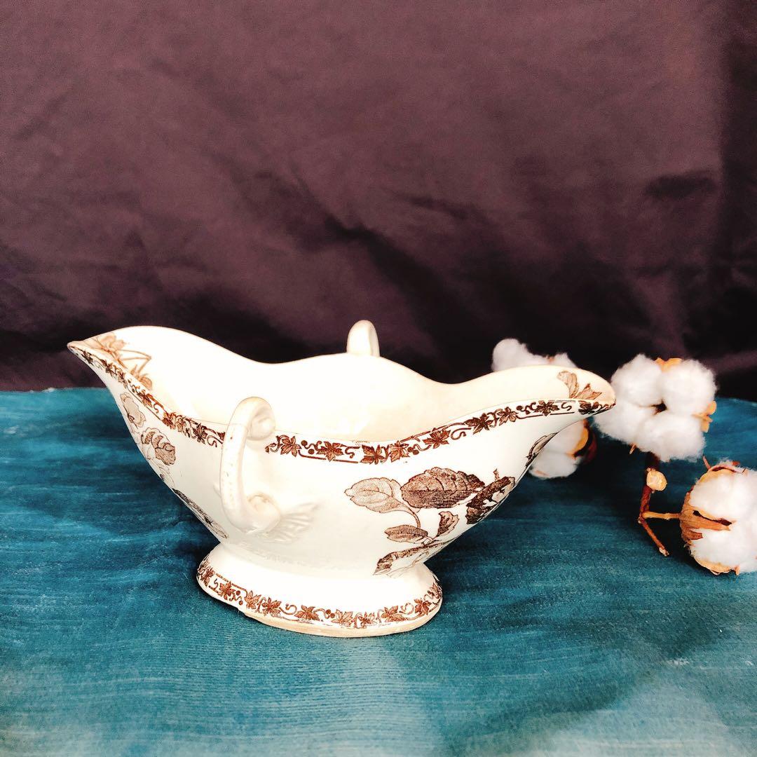 人気　エミールブルジョワ ソーシエール フランスアンティーク食器　ブロカント