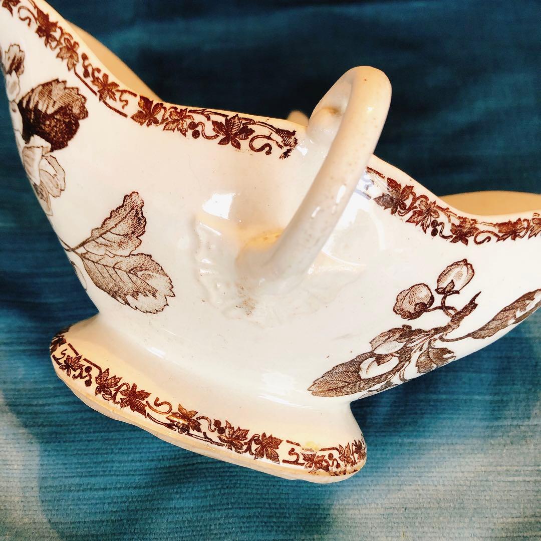 人気　エミールブルジョワ ソーシエール フランスアンティーク食器　ブロカント