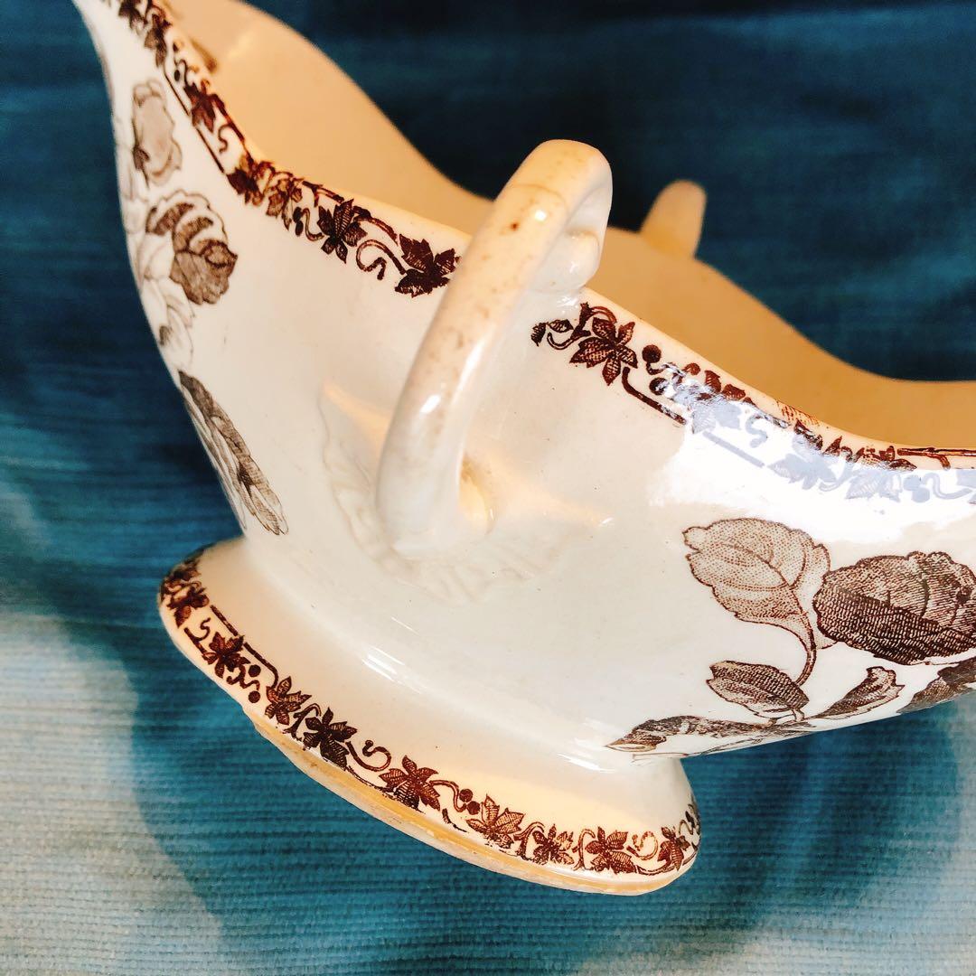 人気　エミールブルジョワ ソーシエール フランスアンティーク食器　ブロカント