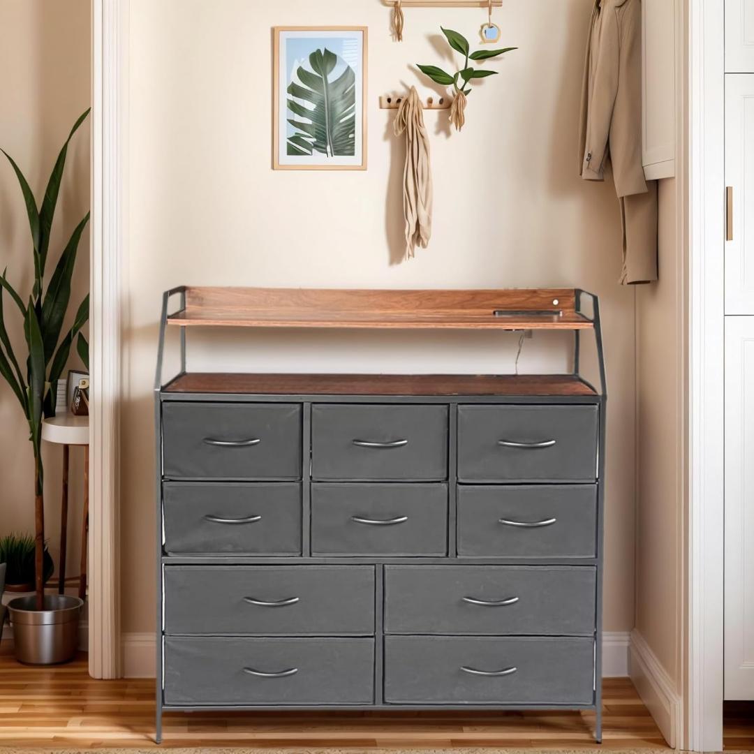 チェスト タンス 収納チェスト 大容量収納4段10杯 リビング収納