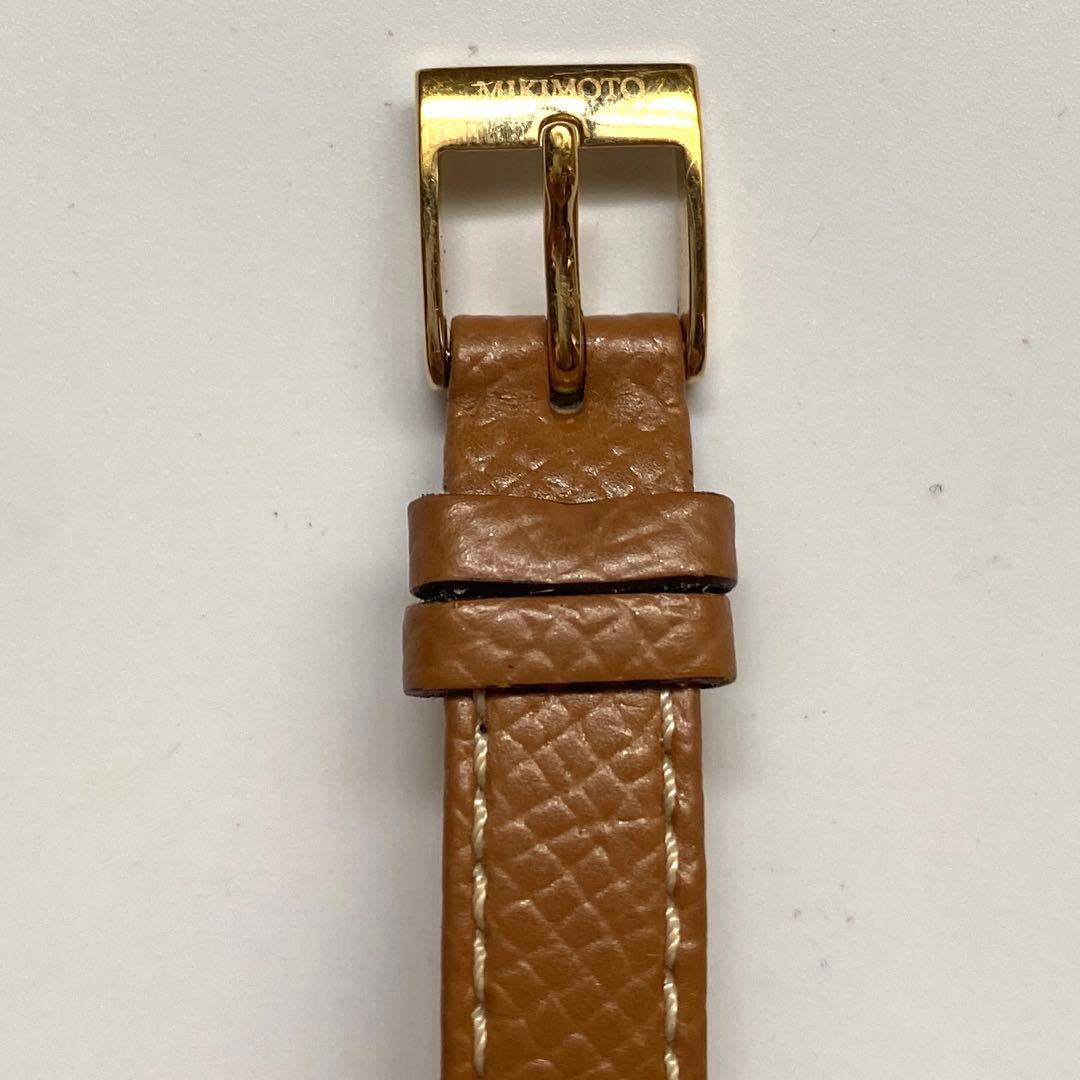 MIKIMOTOミキモト 腕時計 二連レザー 5Pベビーパール ドレスウォッチ