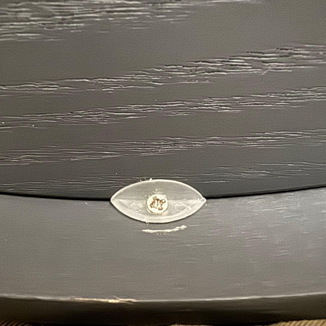 【送料込】NEXTIME ウッドウッドミディアム 壁掛け時計(グレー) 35cm