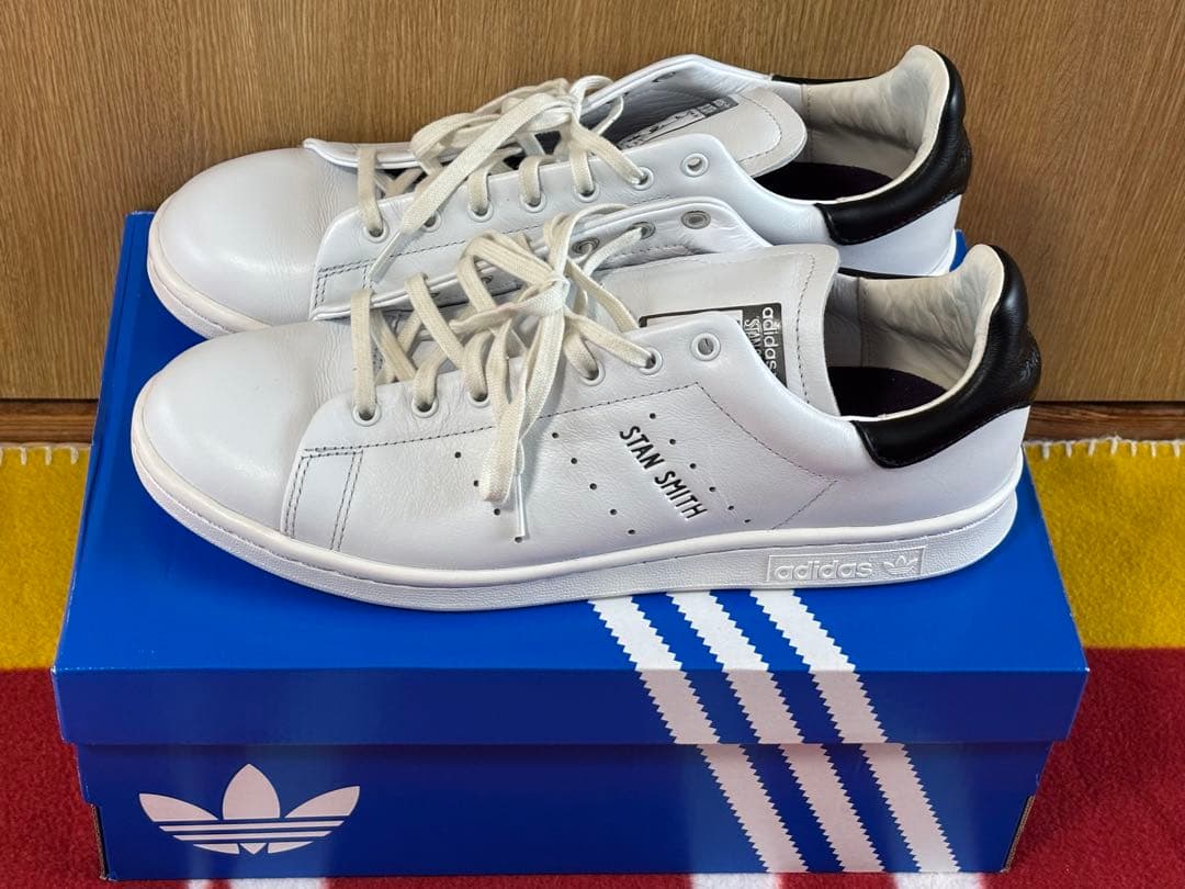 adidas Stan Smith lux ホワイト/ブラック28cm 極美品
