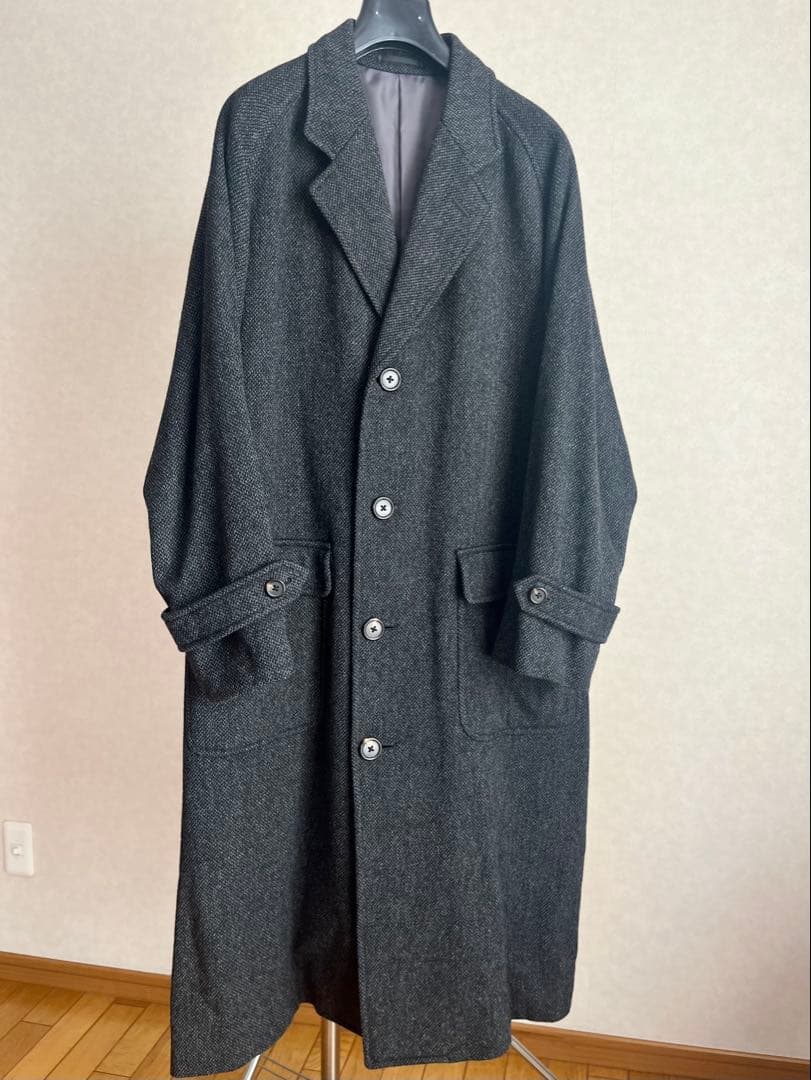 ラルフローレン 一枚袖 1枚袖 コート ツイード ステンカラーコート