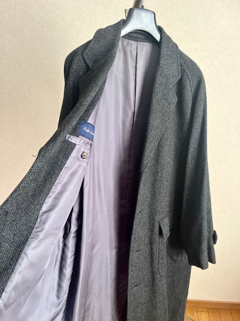 ラルフローレン 一枚袖 1枚袖 コート ツイード ステンカラーコート