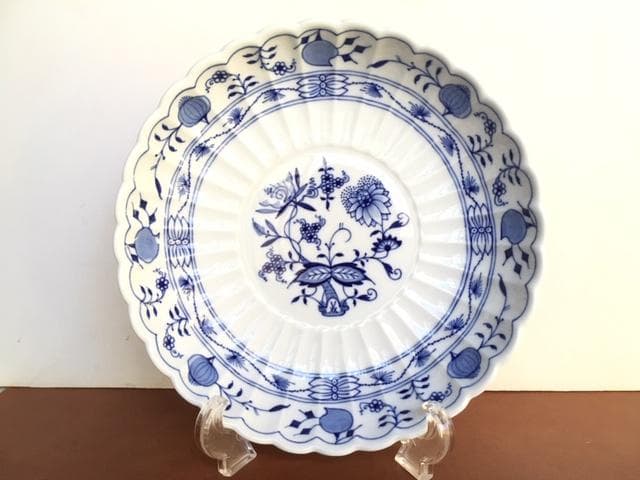 展示品 MEISSEN マイセン ブルーオニオン サラダディッシュ / プレート