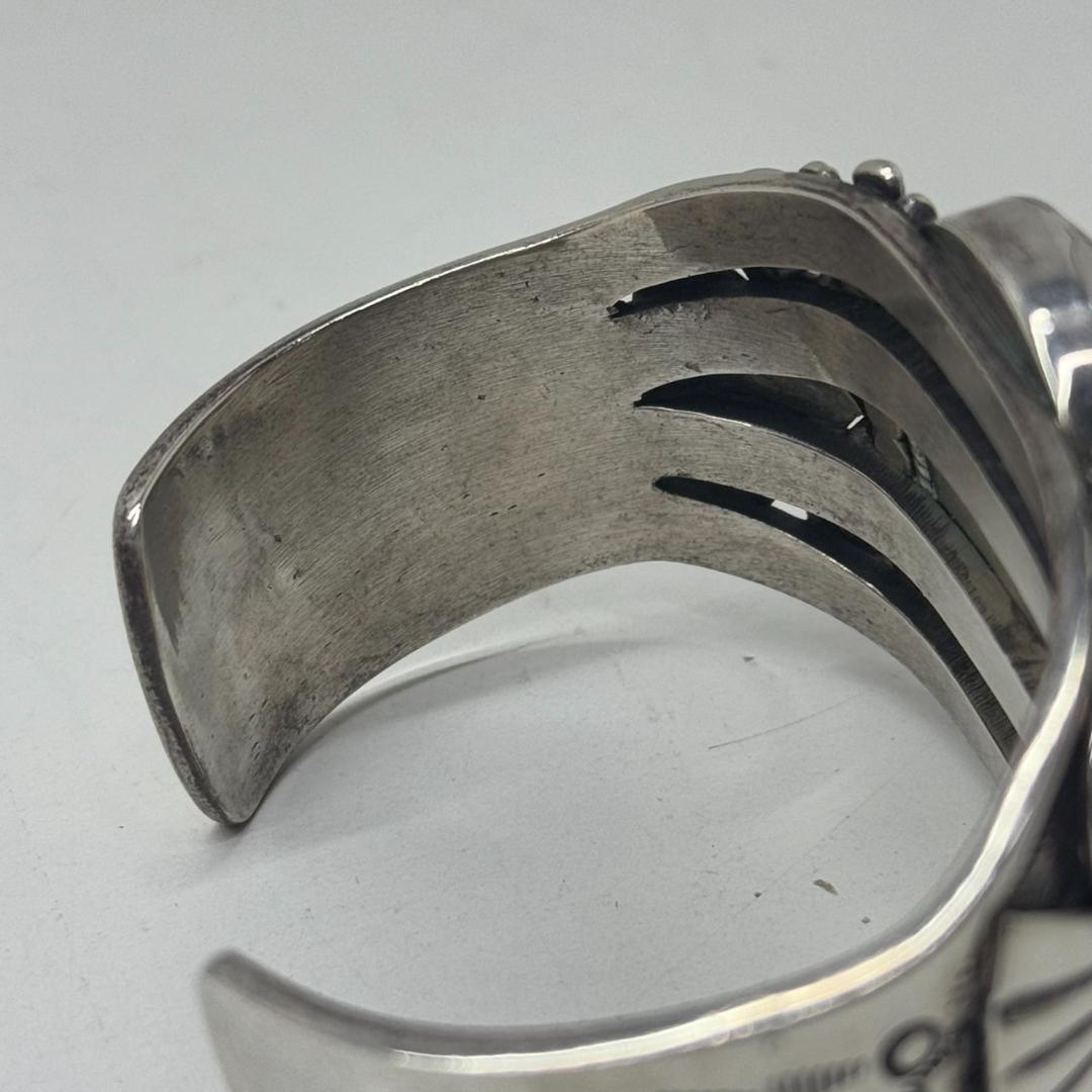 E◆美品 ナバホ バングル ターコイズ B刻印 インディアンジュエリー　希少