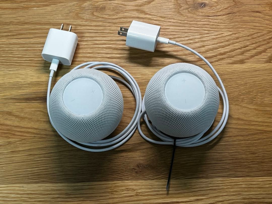 ま*け様 Apple Pod mini ホワイト 白 2個 純正電源アダ