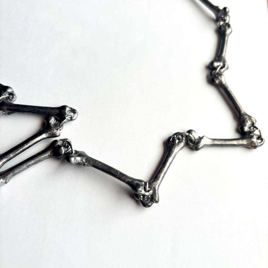 80s CHICANO silver チカーノジュエリー　ボーンネックレス