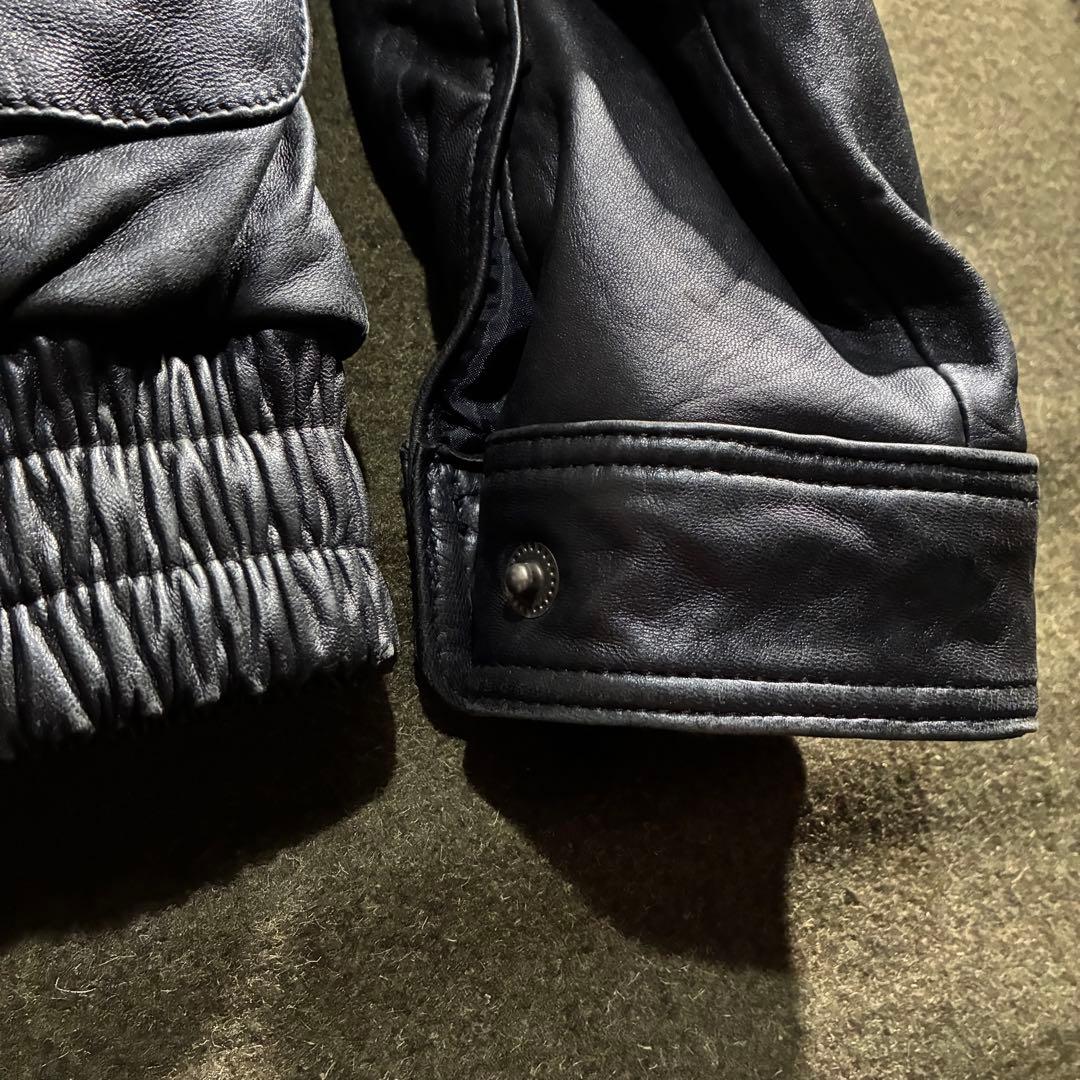 90s 本革　G1レザーボンバージャケット　フライトジャケット　短丈