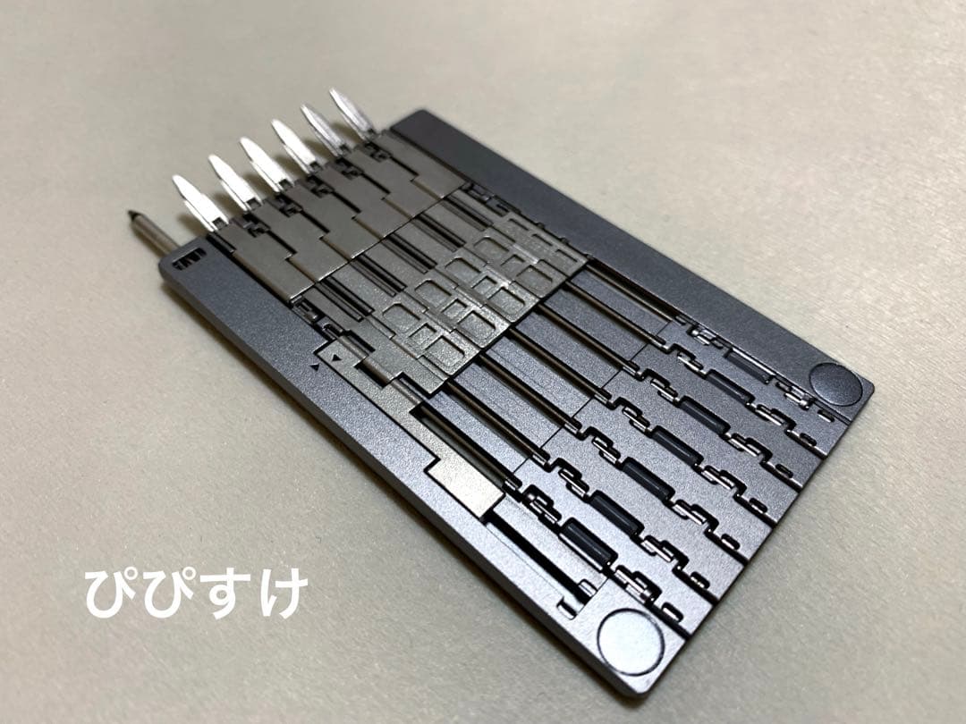 HANCEPT ZERO ハンセプトゼロ カード型変形ボールペン　ダークシルバー