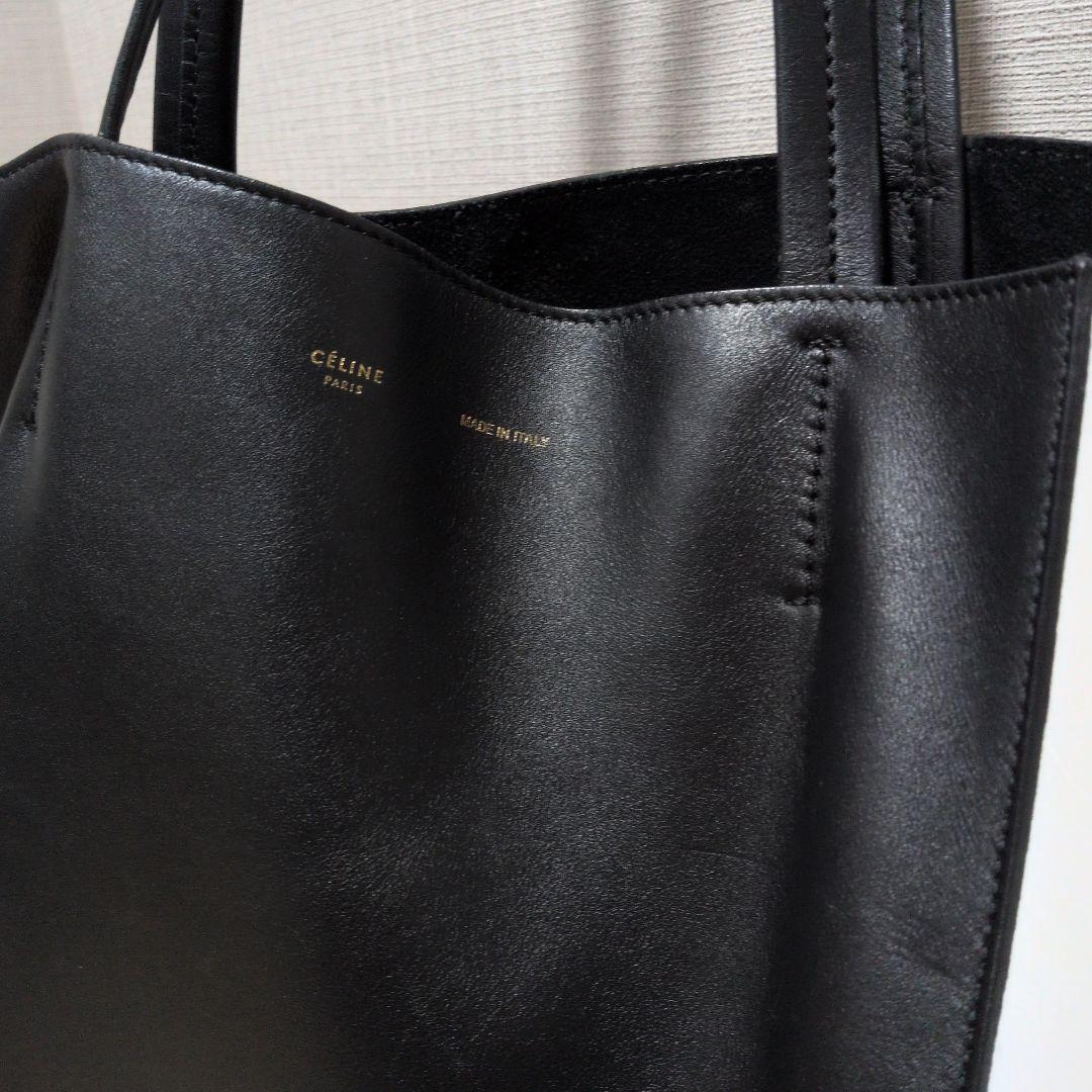 CÉLINE トートバッグ 黒/白 カバファントム　A4可