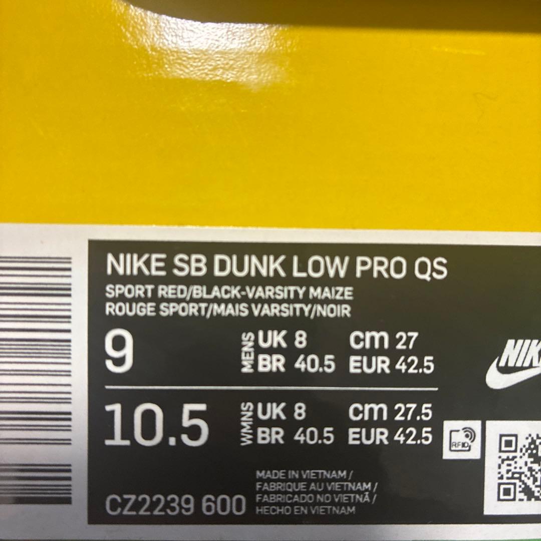 NIKE SB DUNK LOW ワットザピーロッド　27cm