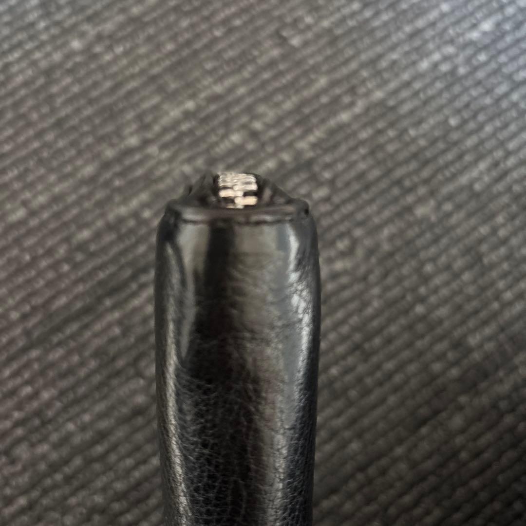 クロムハーツ REC F ZIP レザープレート RINKAN 黒レザー長財布