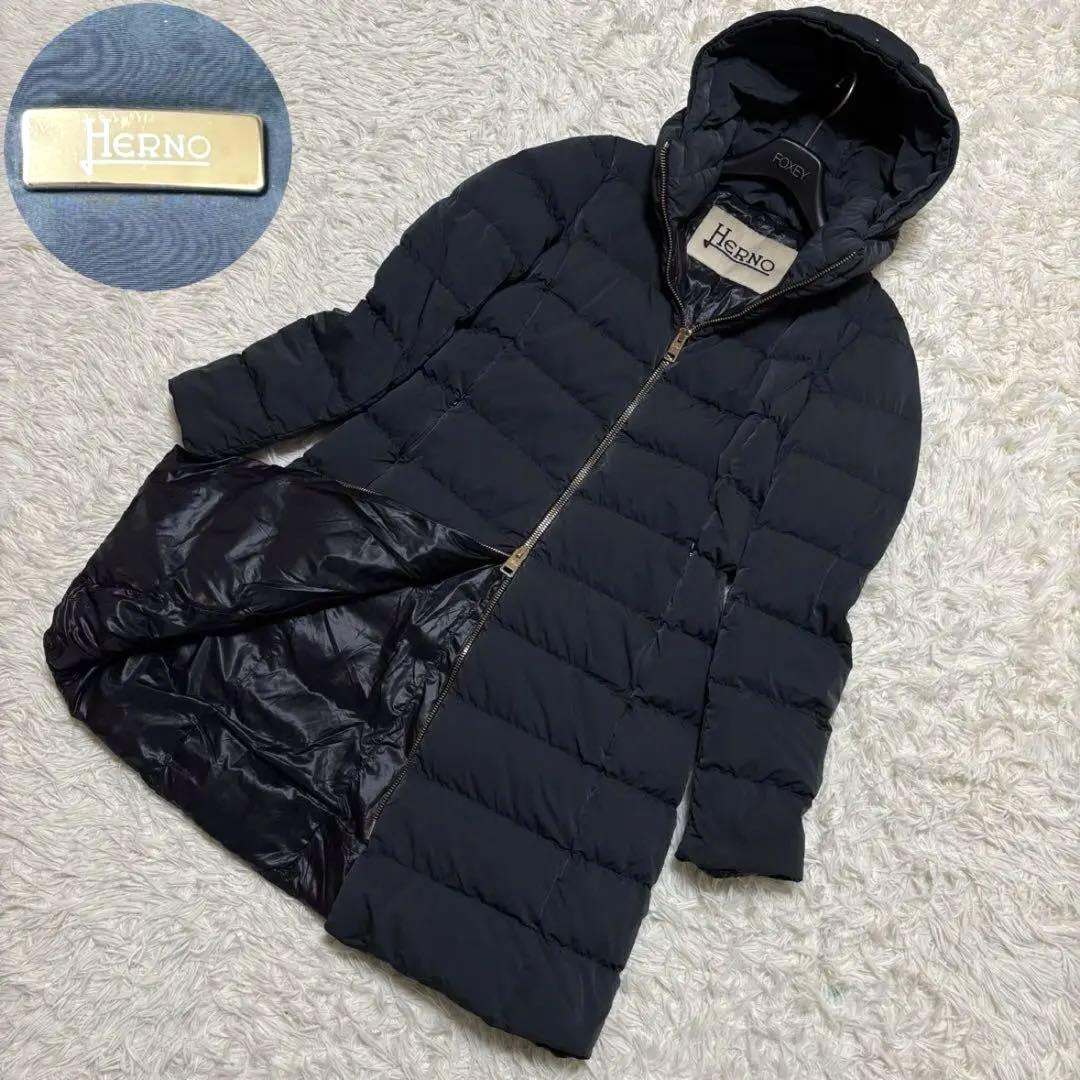 ✨️極美品 ヘルノ ロング丈 ダウンコート ポーラテック 44 XL 2WAY