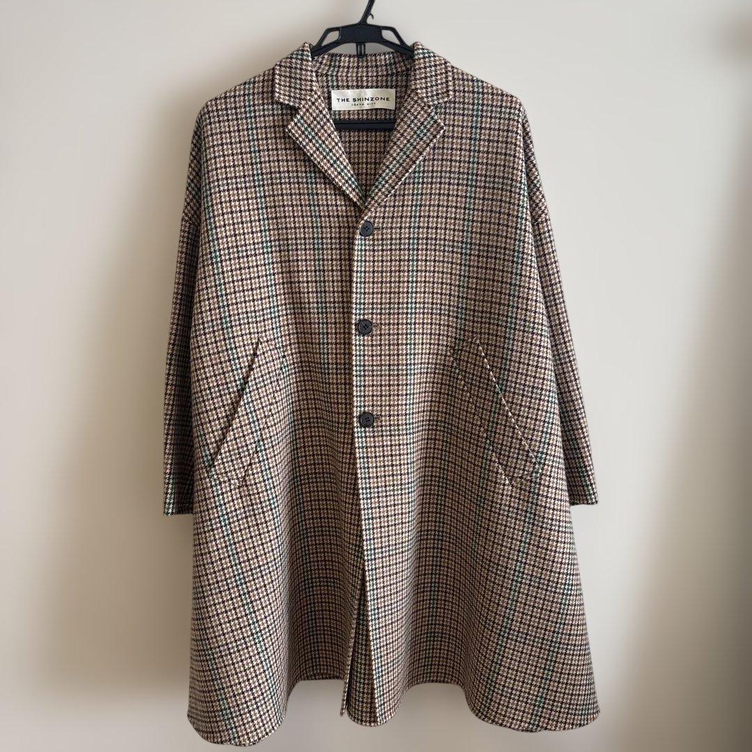 THE SHINZONE チェック柄ロングコート