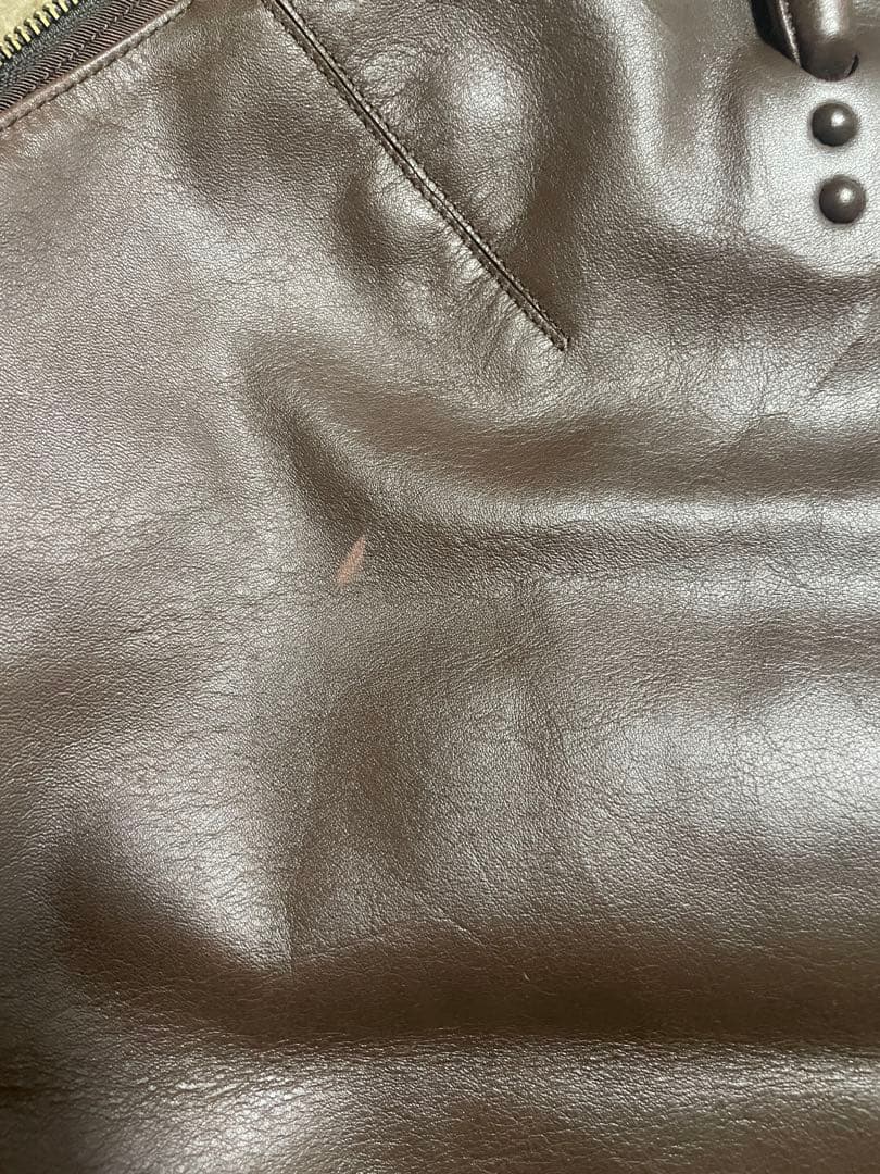 ヨーガンレール　ボストンバッグ　本革　ダークブラウン　ビジネスバッグ　旅行バッグ