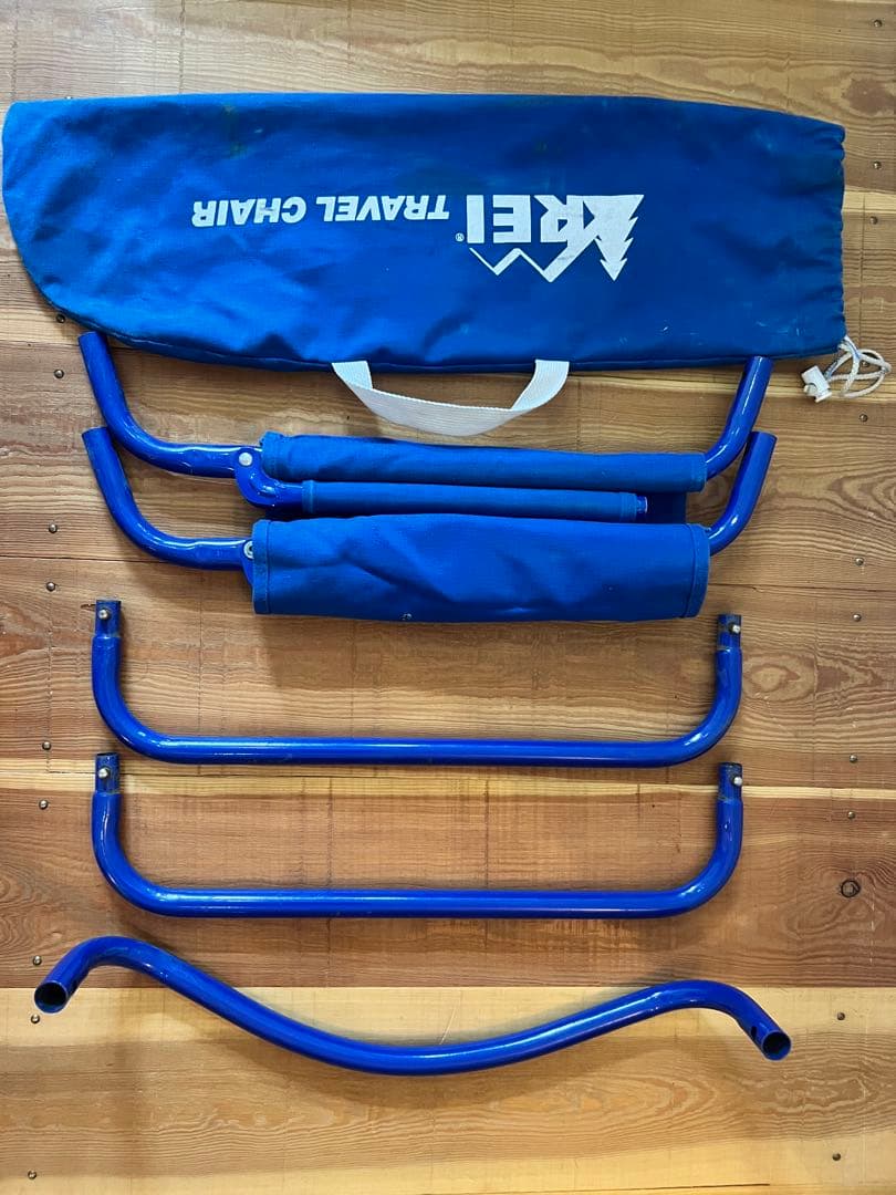 f*様 REI トラベルチェア 青 ビンテージ　貴重　美品