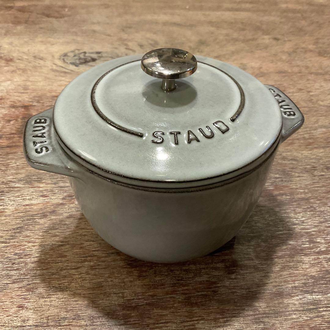 美品！ストウブ  ラ・ココット デ ゴハン de GOHAN グレー Sサイズ