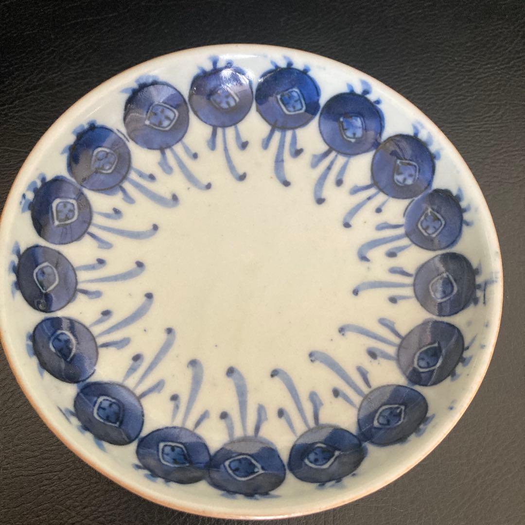 中国　清朝期　道光庚子年製　小皿4点