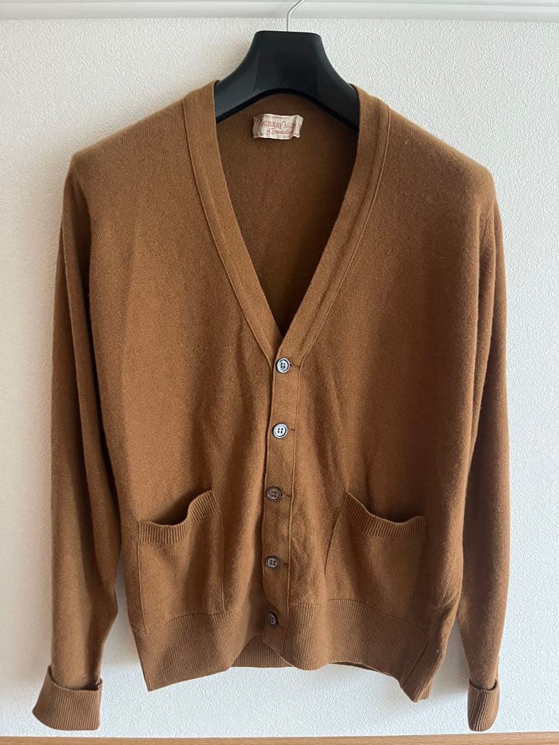 80s MURRAY ALLAN スコットランド製　カシミヤニットカーディガン