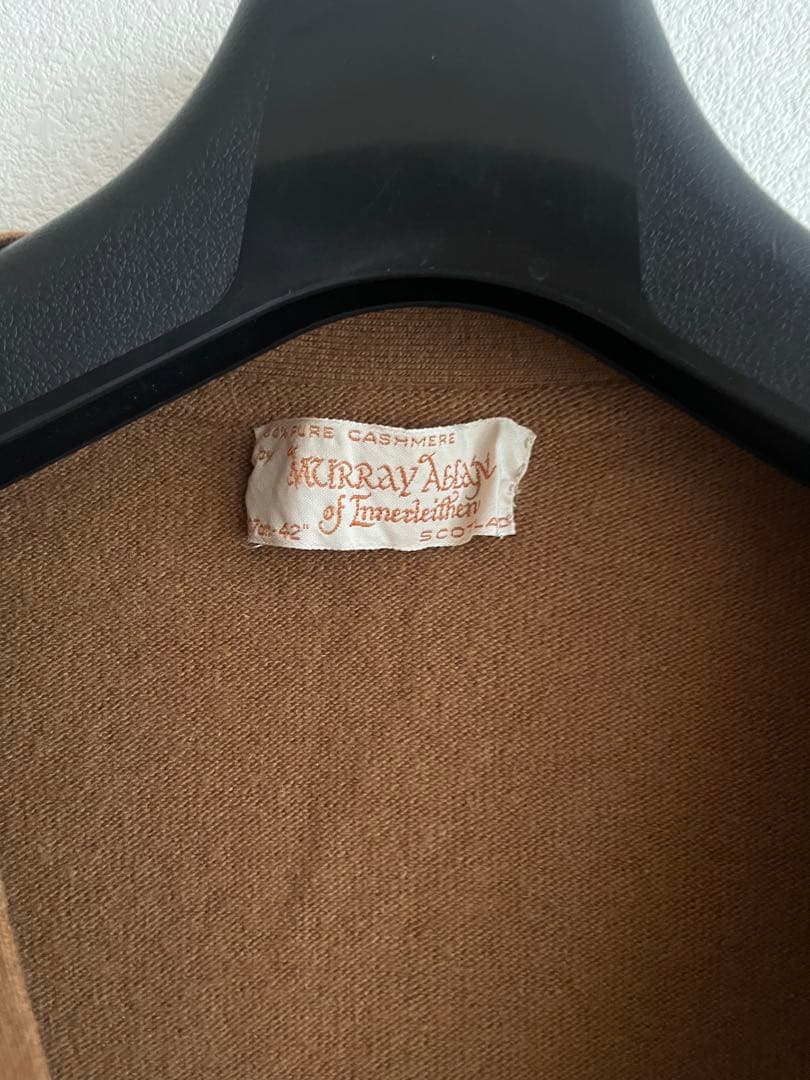 80s MURRAY ALLAN スコットランド製　カシミヤニットカーディガン