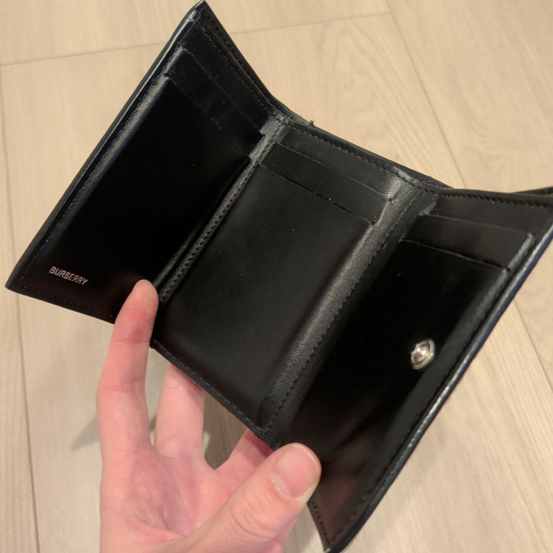 Burberry チェック柄 三つ折り財布