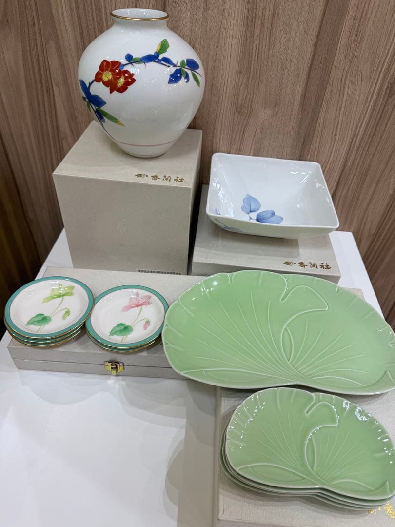 香蘭社 　食器、花瓶など13点セット