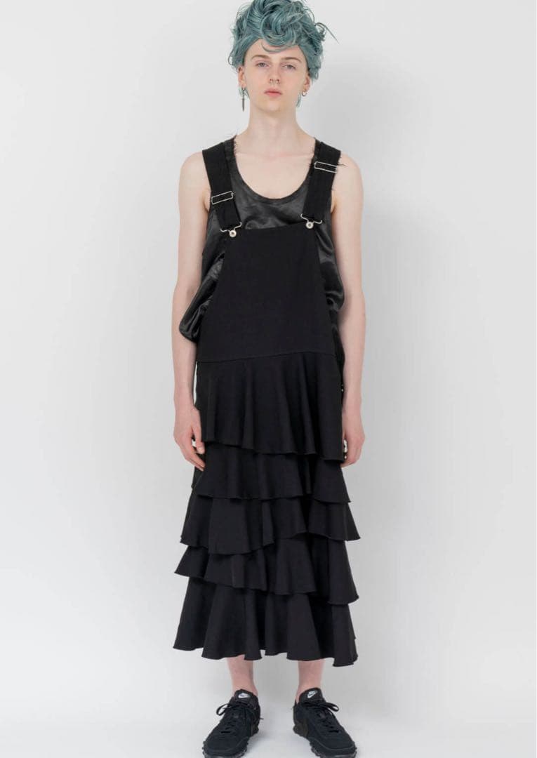 最終価格）ブラックコムデギャルソン　ラッフルオーバーオール