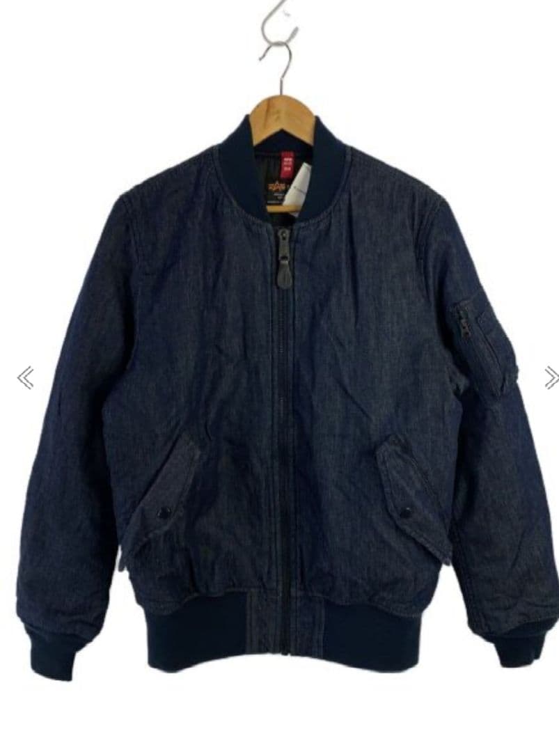 【美品】【XLサイズ】【アルファ 】【カイハラ】【MA-1】ワシデニム　コラボ