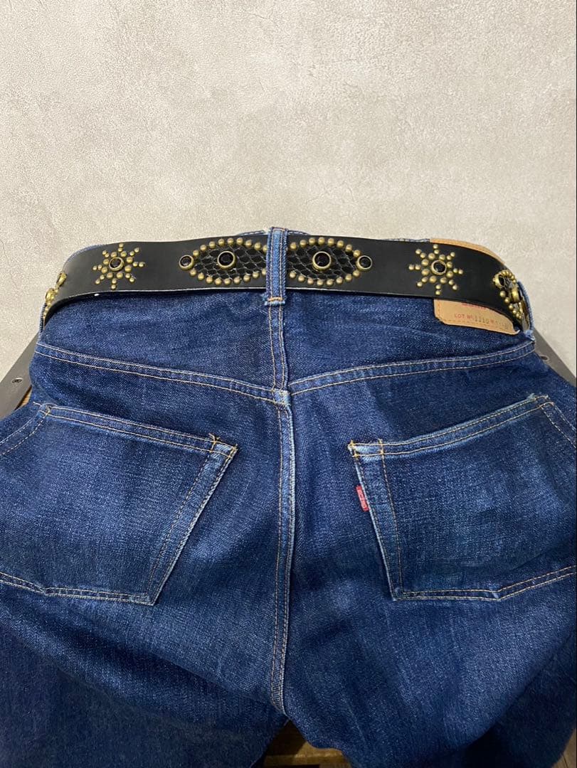011 boss フォロー割 W34 スタッズ ベルト