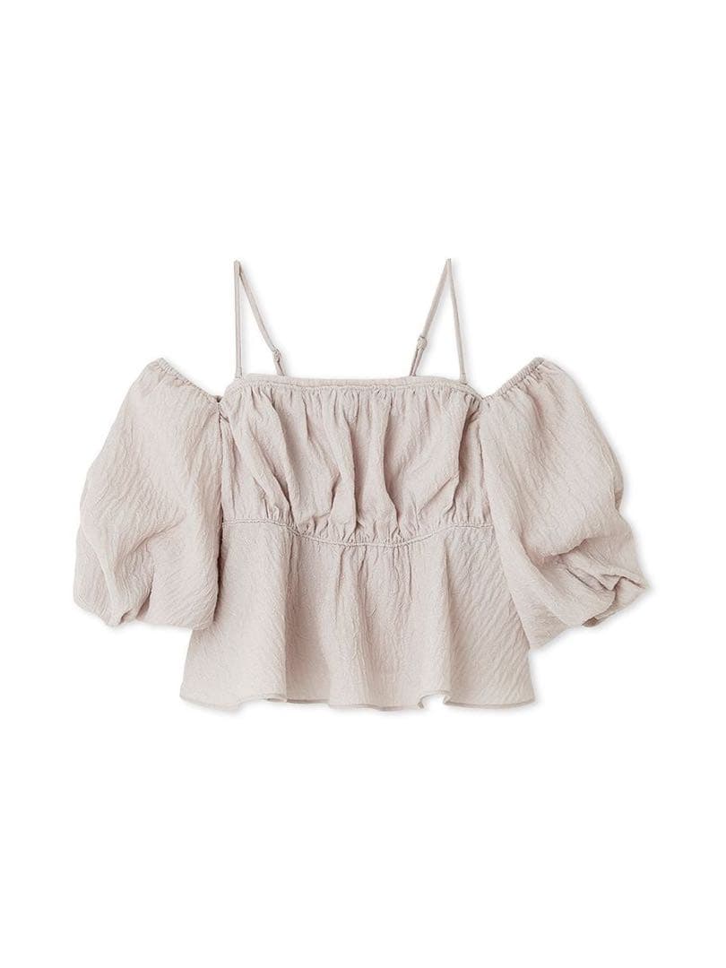 SNIDEL スナイデル オフショルフリルブラウス