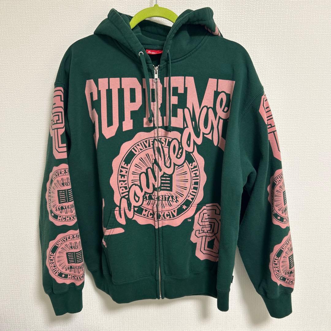 【即購入可！】Supreme ダークグリーン フード付きパーカー