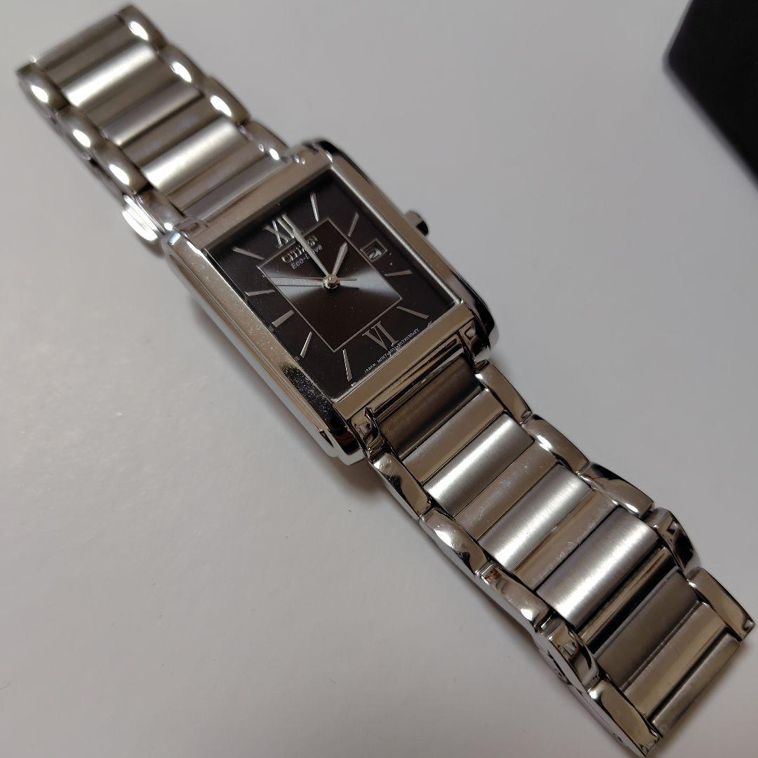 【ソーラー発電】CITIZEN FRA59-2431 四角スクエア型がおしゃれ！