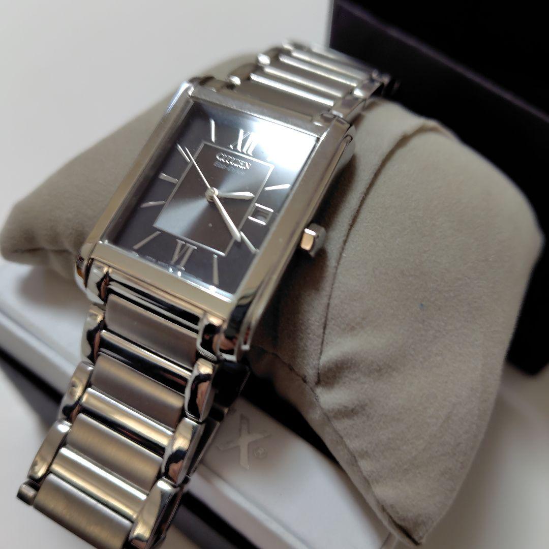 【ソーラー発電】CITIZEN FRA59-2431 四角スクエア型がおしゃれ！