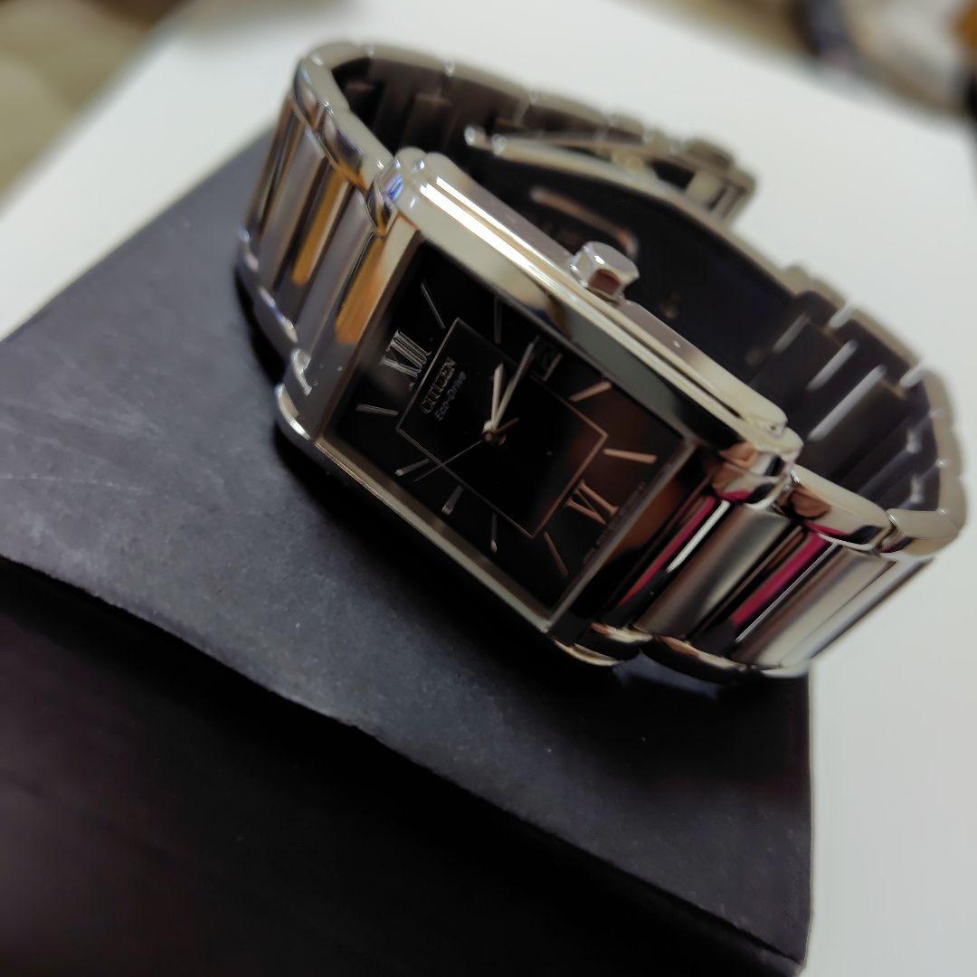 【ソーラー発電】CITIZEN FRA59-2431 四角スクエア型がおしゃれ！