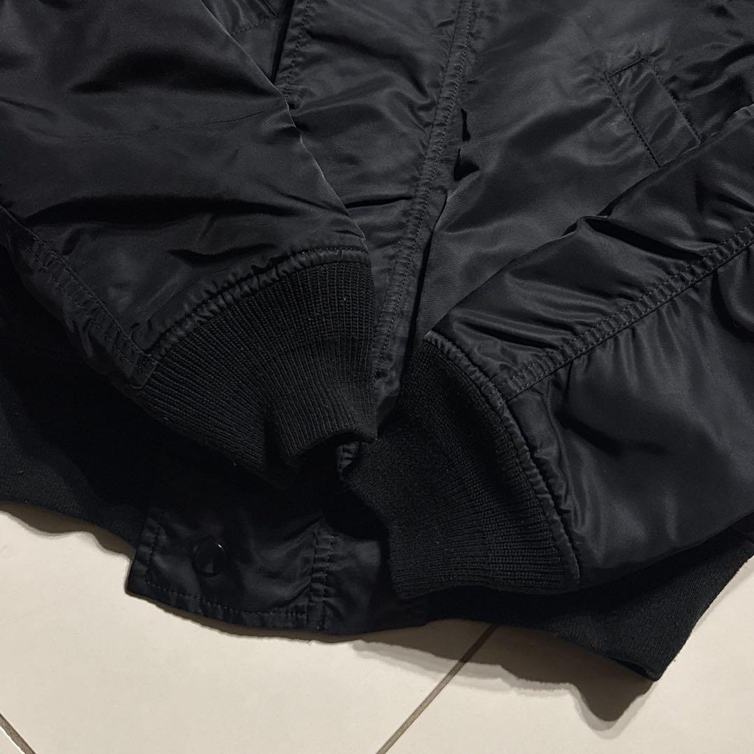 極美品 ALPHA社 N-2B フライトジャケット ブラック 希少サイズ 短丈