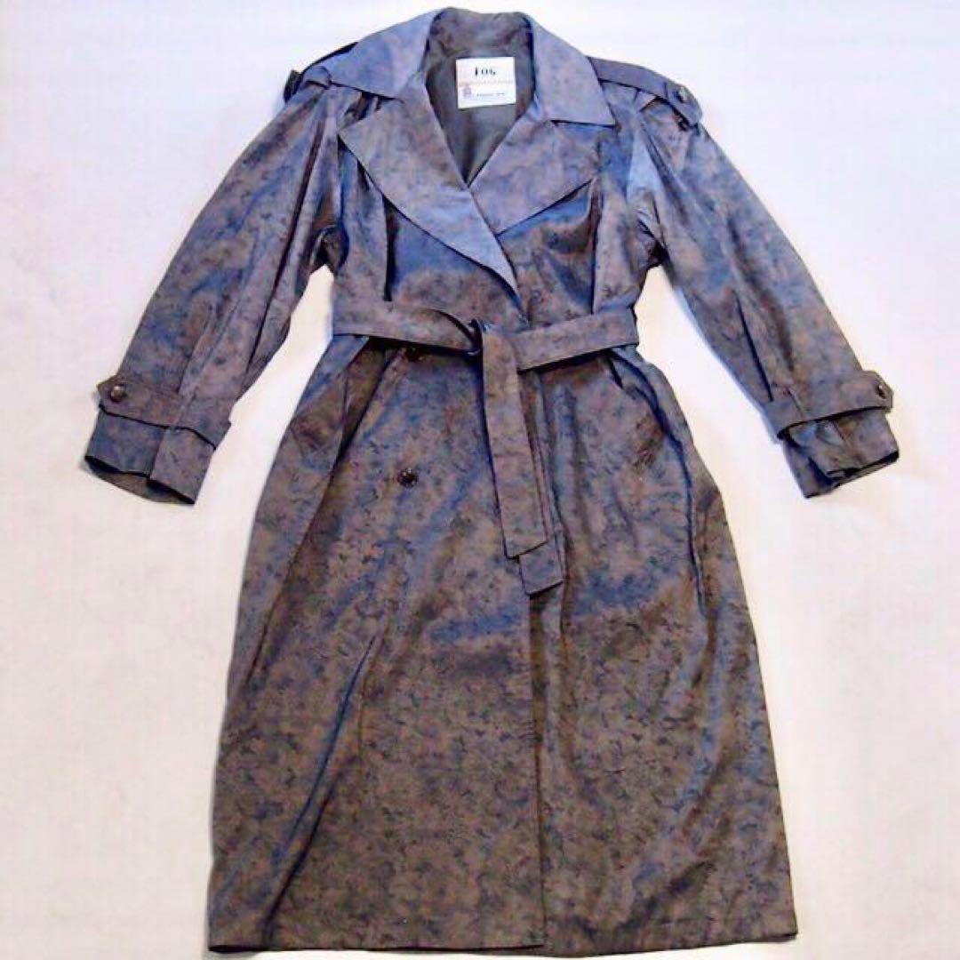 【希少】80s ビンテージ　トレンチコート　ロンドンフォグ　レアモデル　玉虫色