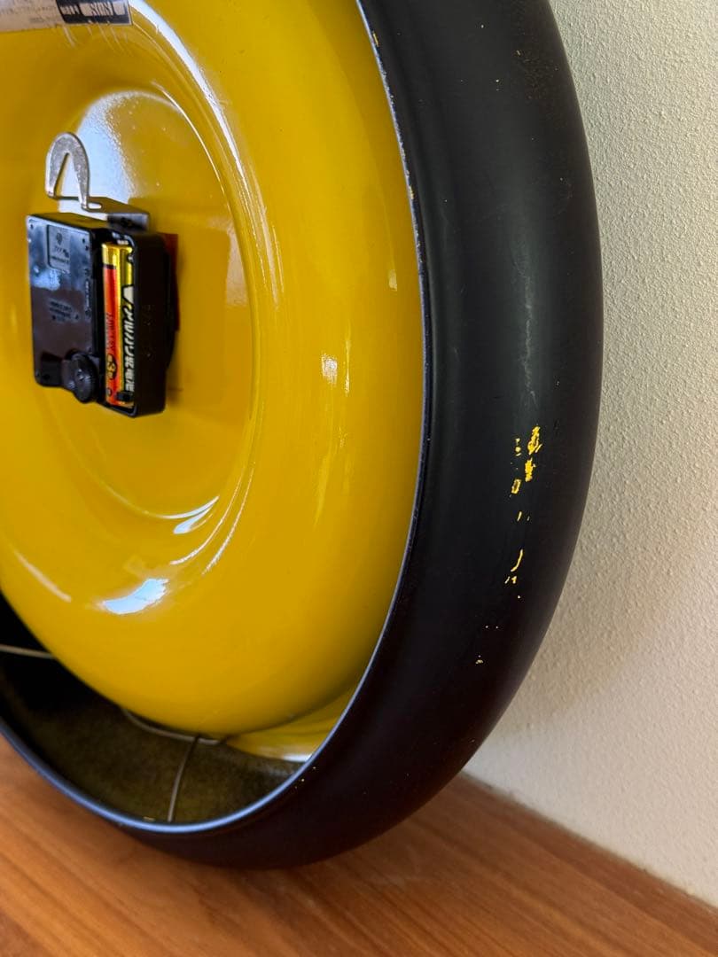 LORENZ イエロー ブラック 掛け時計 約36cm