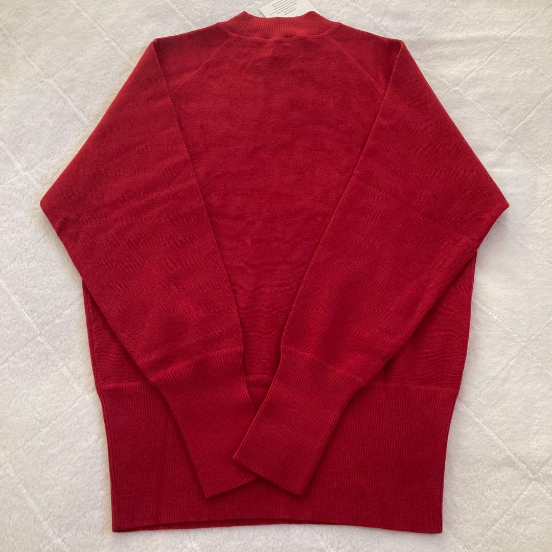 新品！ヤマダヤ 8years 毛100％ ハイネックニット レッド系