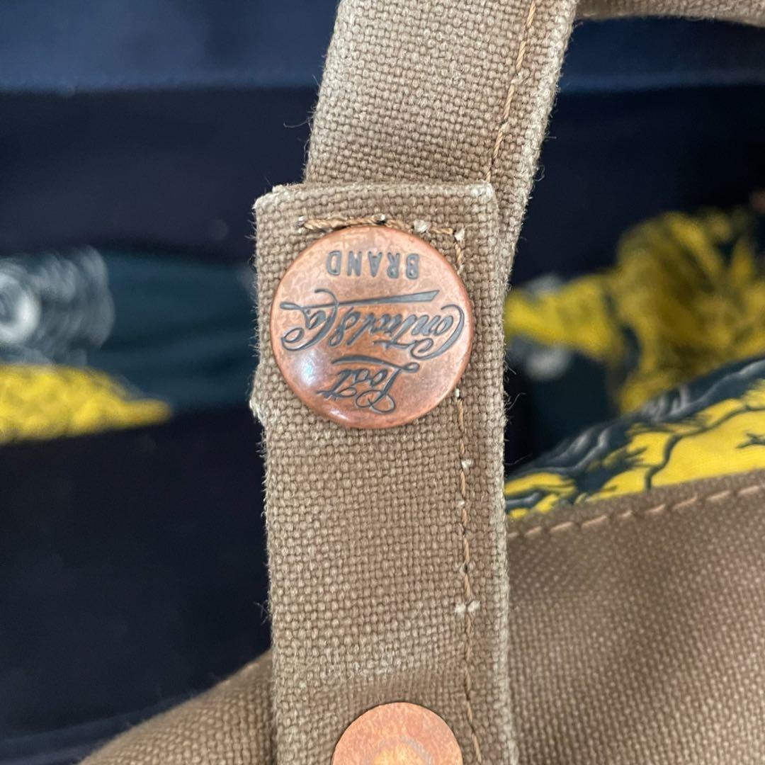 Lost Control キャンバストートバッグ 2way ブラウン