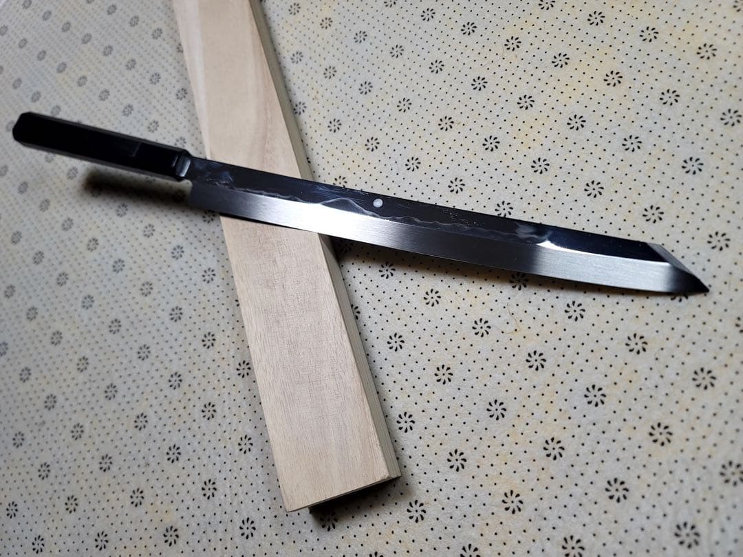 堺打ち刃物　富士山　本焼　白鋼　切付け柳刃300