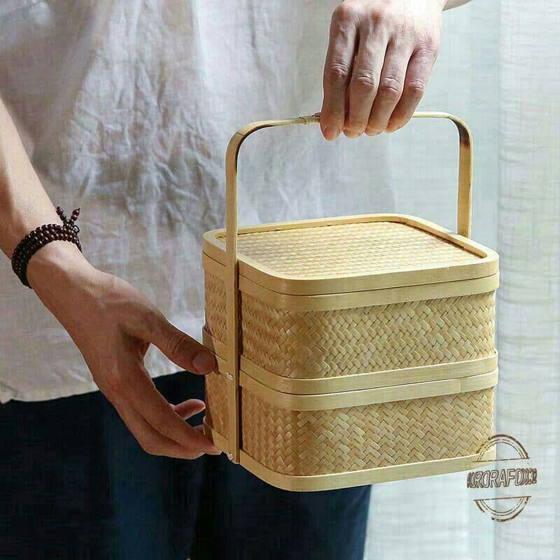 提籃籠 收納籃 茶道具籠 茶具 竹細工 收納 竹工芸 竹かごだけです