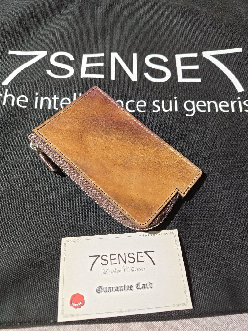 7SENSE シェルコードバン・3cardコンパクトラウンドジップ財布