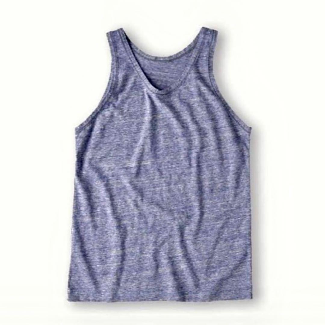 【未使用品】45R＊ジンバブエコットンの908タンクトップ＊インディゴ（重）