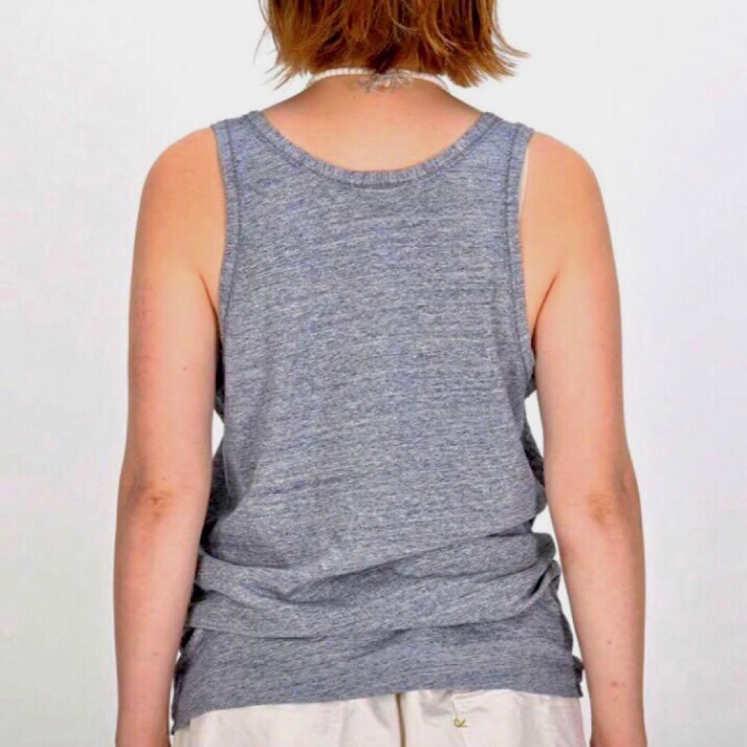 【未使用品】45R＊ジンバブエコットンの908タンクトップ＊インディゴ（重）