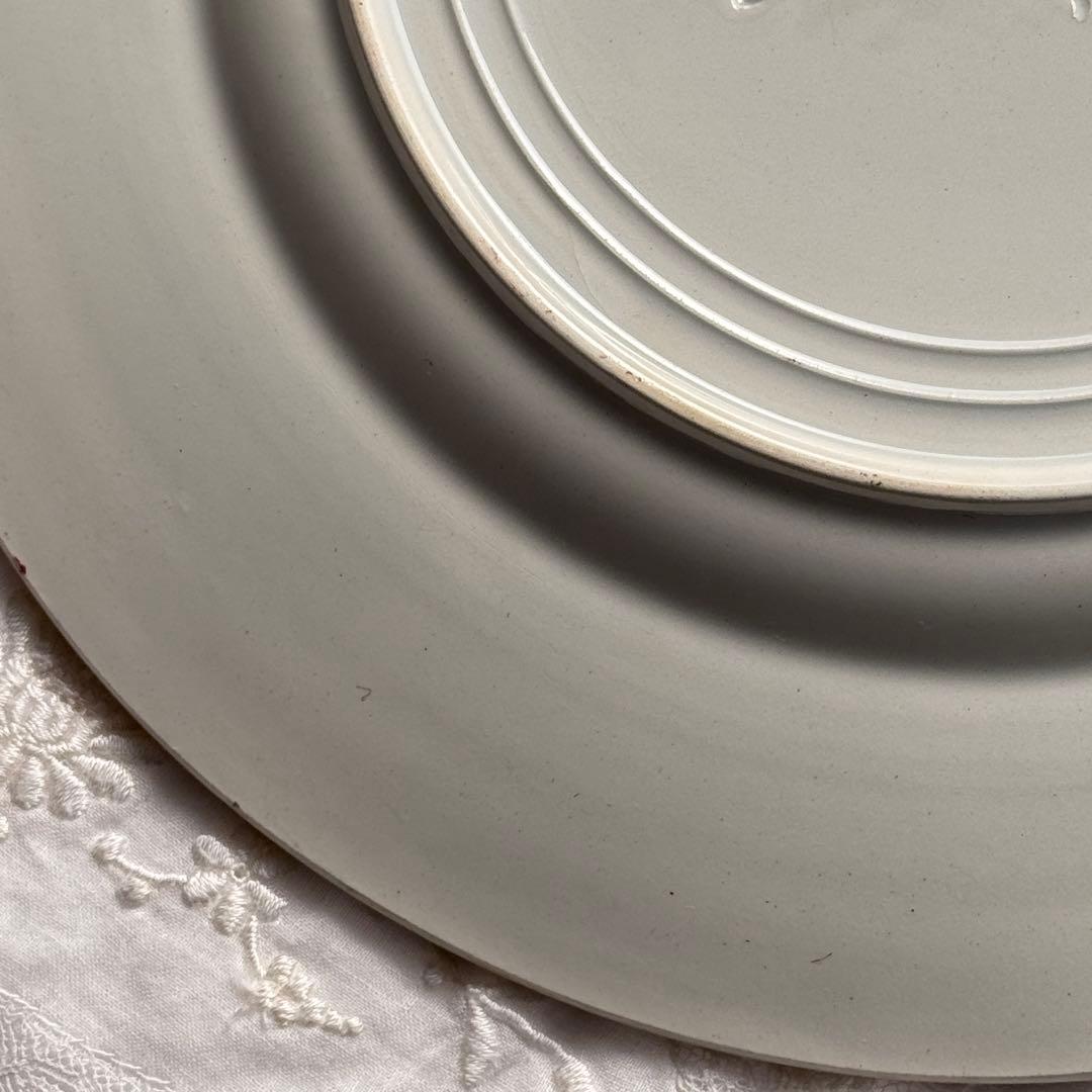 美品　フランスアンティーク　サンタマン　オーべピーヌ デザートプレート