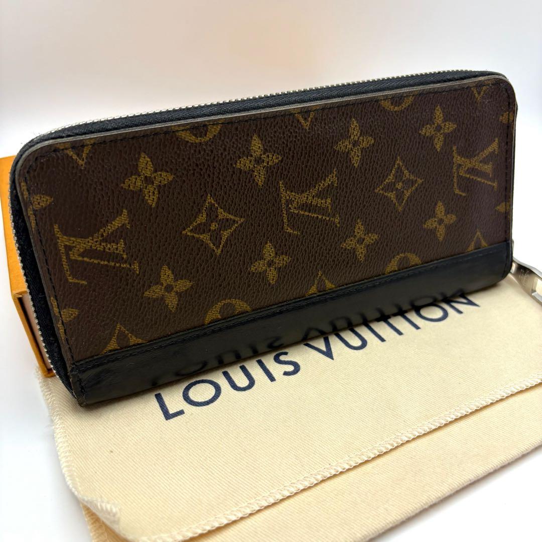 ルイヴィトン モノグラム マカサー ジッピーウォレット ヴェルティカル 長財布
